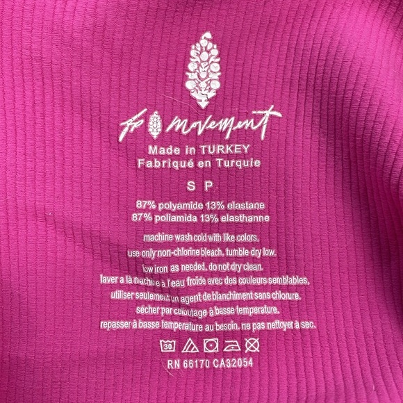 New FP Movement Free Throw One Piece Jumpsuit Pink Stretch Athletic Sz S - Picture 6 of 9